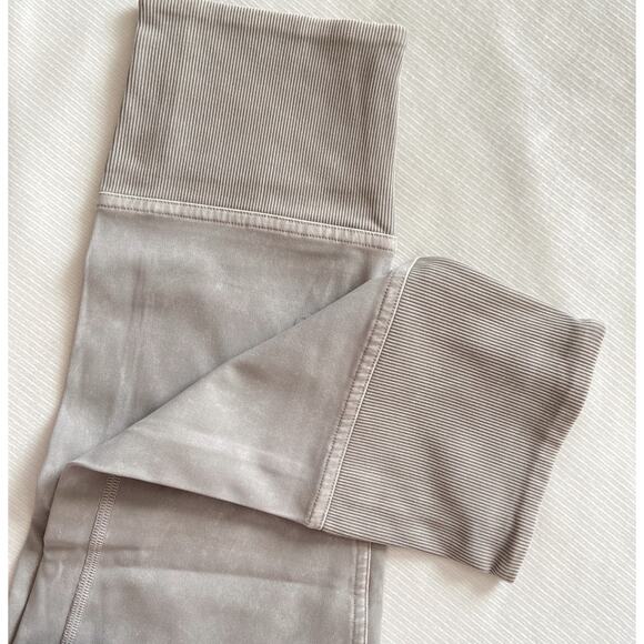 LULULEMON‎ Wunder Under Ribbed Crop Legging 23" Washed French Clay - Picture 8 of 10
